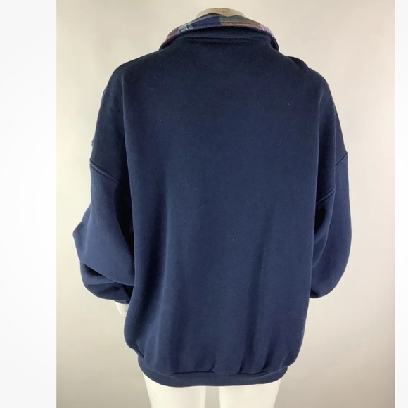 Vintage Durango Threadworks Womens Sz XL Big Letter Spell Out Sweatshirt Blue - Picture 5 of 8